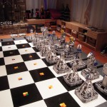 Ajedrez gigante de piezas de Lego