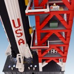 Cohete con piezas de lego
