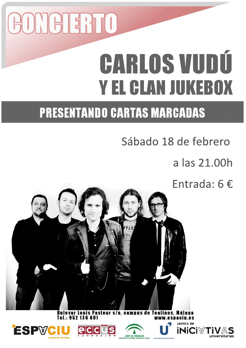 Concierto Carlos Vudú y El Clan Jukebox, en Espaciu