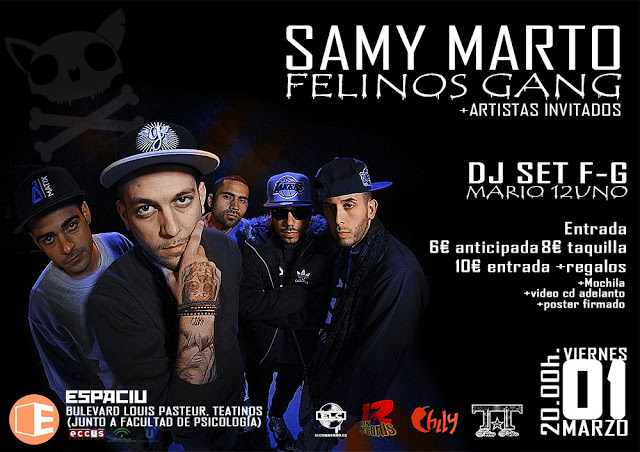 Concierto SAMY MARTOS junto a los Felinos Gang.